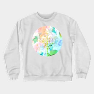 Abstraction with a Tree Crewneck Sweatshirt